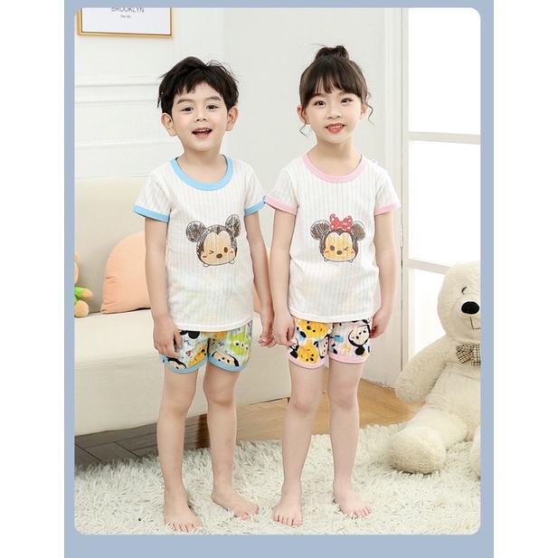 Baju kaos Anak / Kaos Anak Elsa / Setelan Motif Mickey Minnie