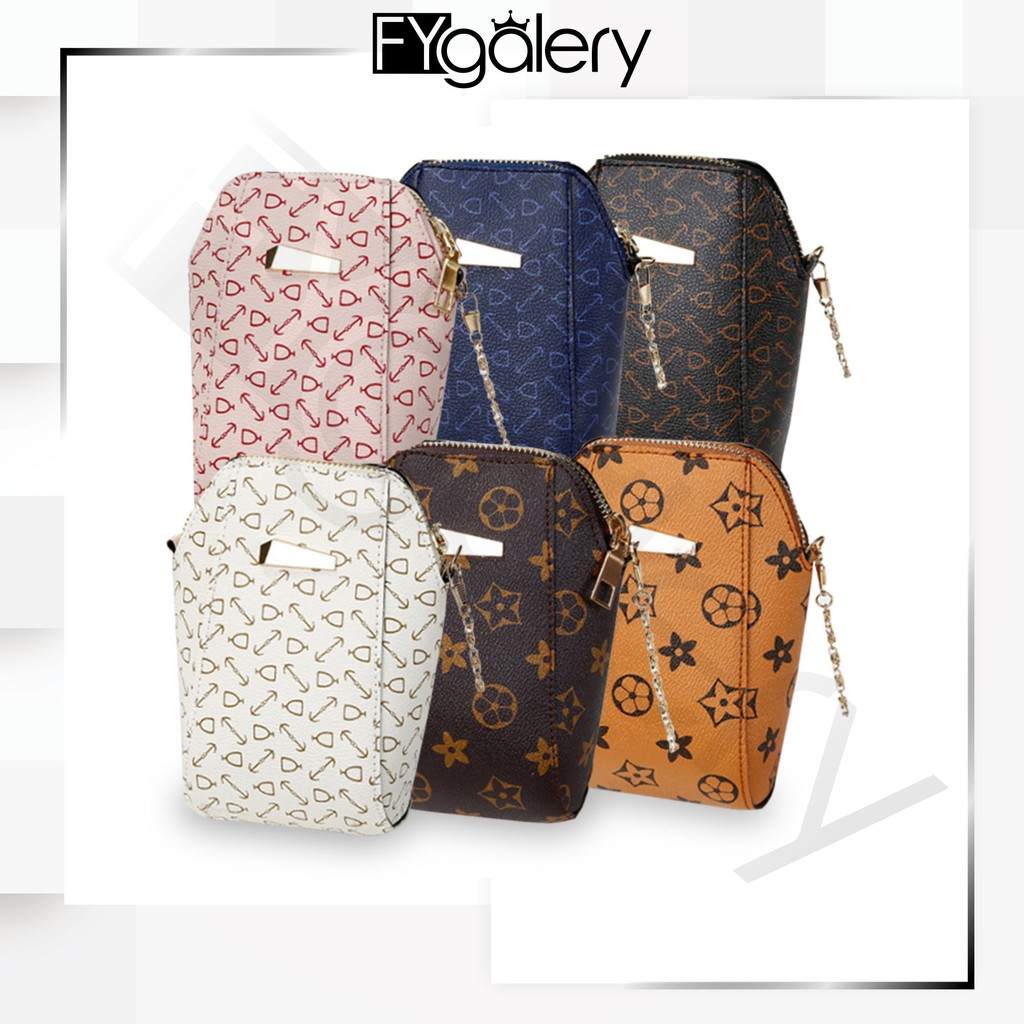 Fyg 1240 Tas Hp Classic Motif Handphone Zipper Bag Fashion Batam Import Tas Selempang Mini Shopee Indonesia