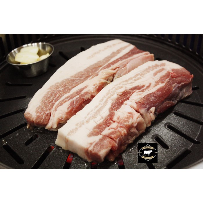 

Naturefood Daging Pork babi beku Samgyeopsal 3-7mm