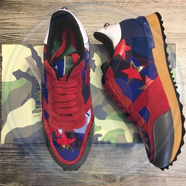 SEPATU SNEAKERS VALENTINO GARAVANI - RED/BLUE