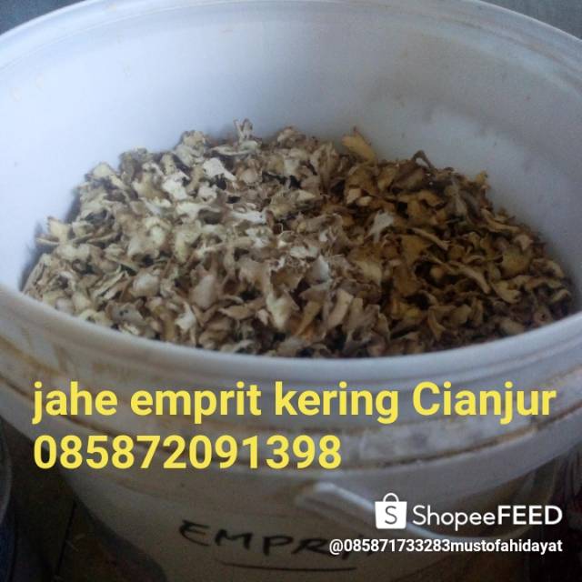 Jahe emprit kering, jahe gajah kering, jahe sunti kering