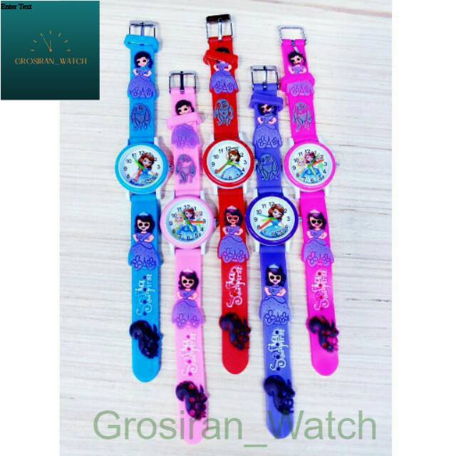 Jam Tangan Fashion Anak Karakter Timbul 3D [G_W]