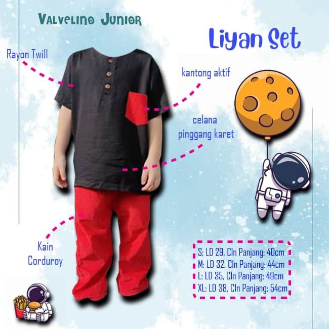 Kaos Celana Panjang Set Anak Bagus Murah | Liyan Set