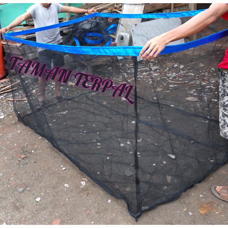 JARING WARING KERAMBA 2x2x0,5 IKAN  KOTAK/WARING/KASSA HIJAU/