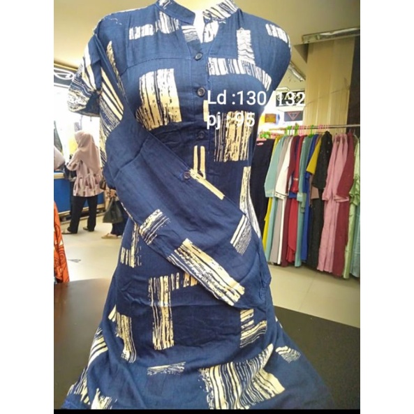 BAJU TUNIK JUMBO SUPER/ATASAN RAYON MOTIF/BLOUS /SUPER DISKON