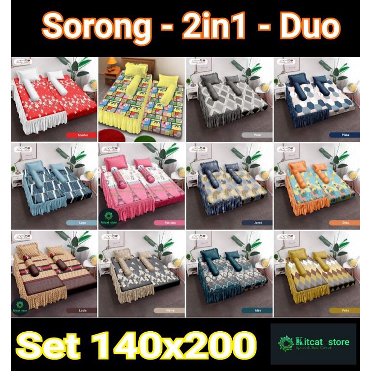SPREI DUO JUMBO 140X200 PRE ORDER SORONG 2IN1