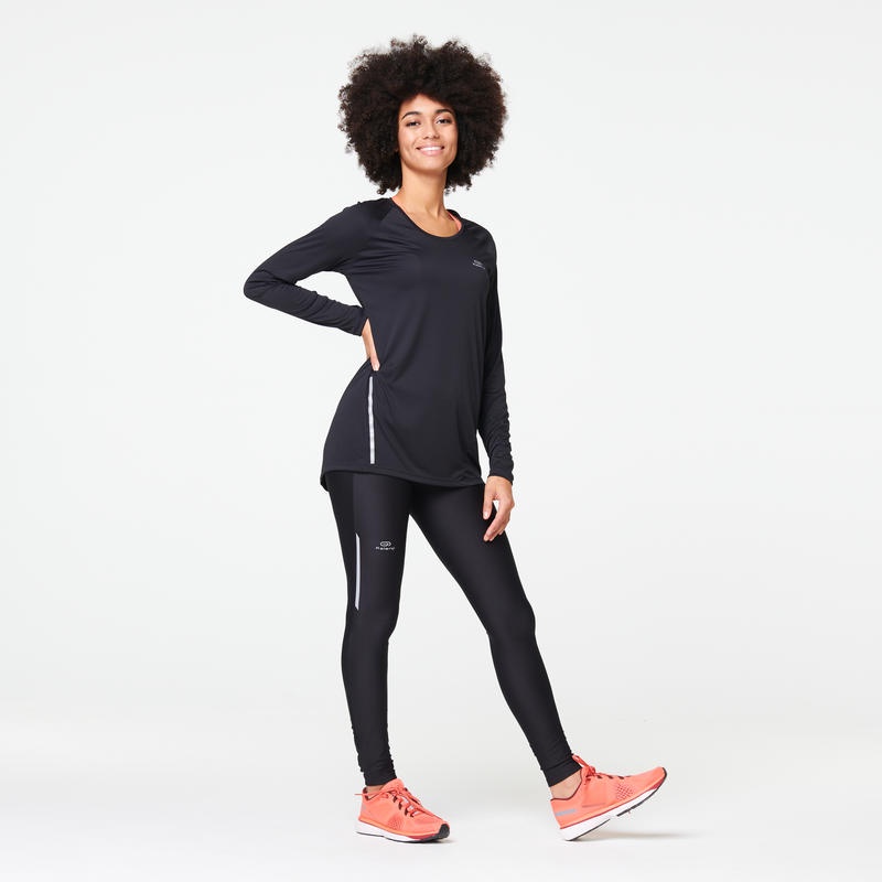 Kalenji Sun Protect Kaos Lengan Panjang Olahraga Lari Running Wanita