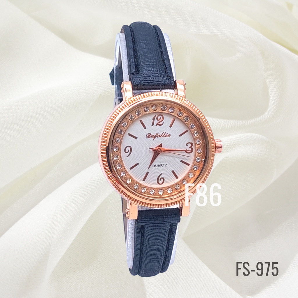 [F86] Jam Tangan Wanita Strap Analog Fashion Wanita Korean Watch