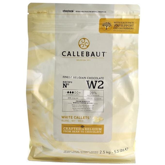 

callebaut white chocolate cokelat coklat w2 2.5 kg