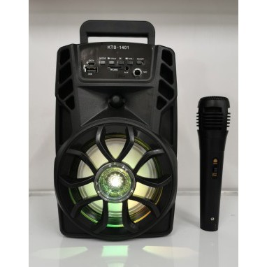 SPEAKER BLUETOOTH KTS 1401 FREE MIC wireless portable karaoke BASS