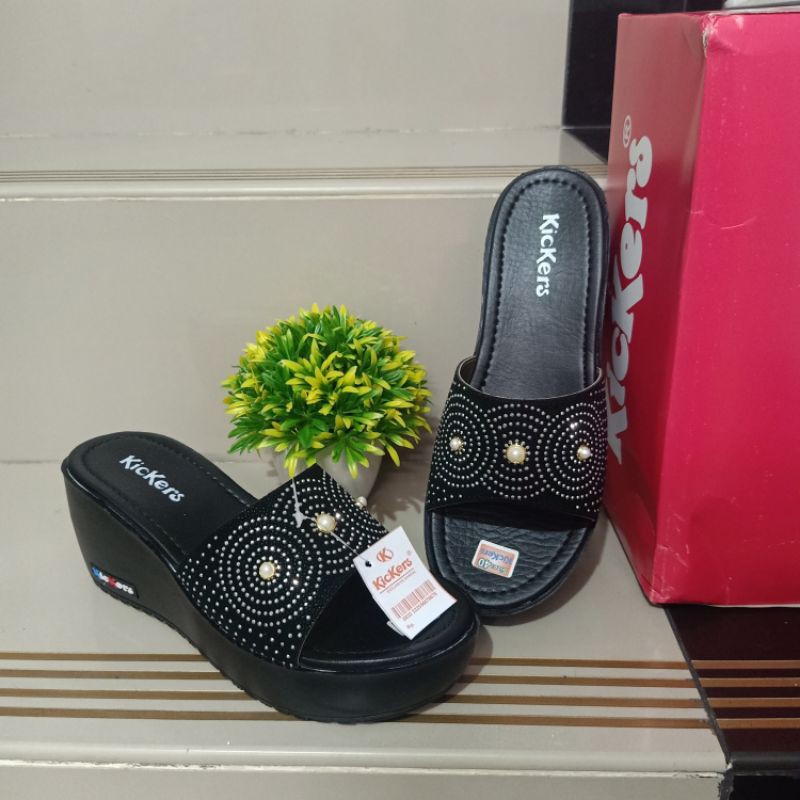 SANDAL WEDGES KICKERS SANDAL WANITA