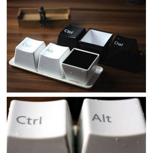 Gelas Mug Keyboard Unik  Ctrl Alt Del Lucu  Menarik Minuman 