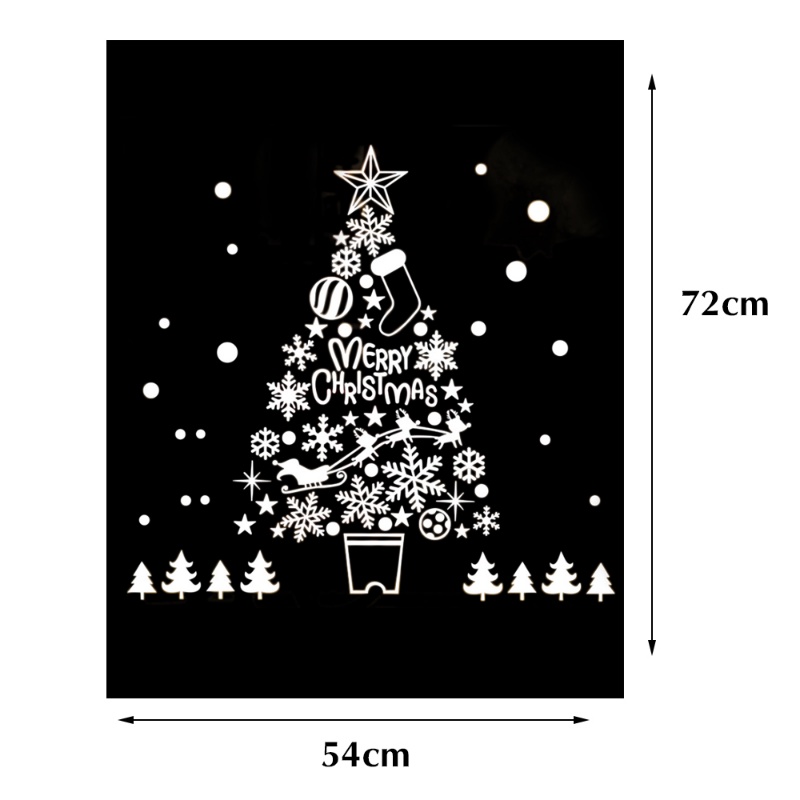 Diy Stiker Dinding Decal Digunakan Untuk Dekorasi Jendela Natal Snowflake Electrostatic Removable Window Stickers