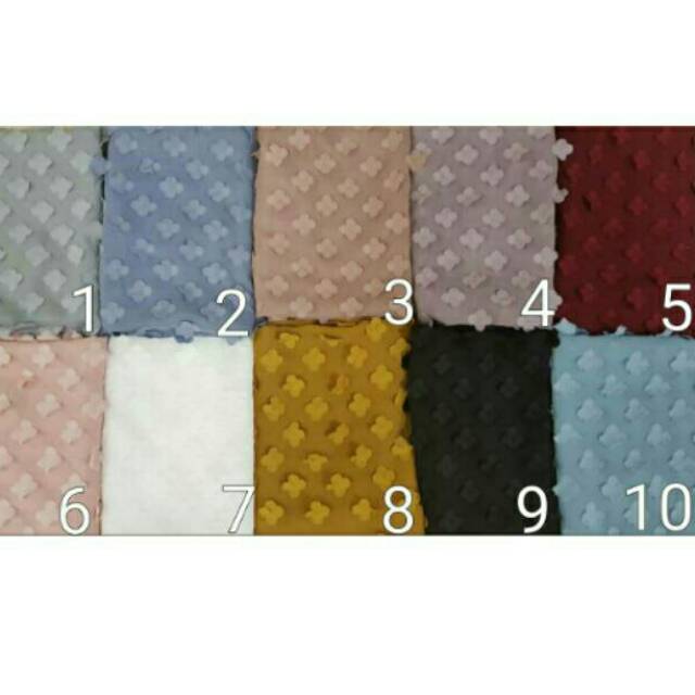 Jilbab Organza 3D