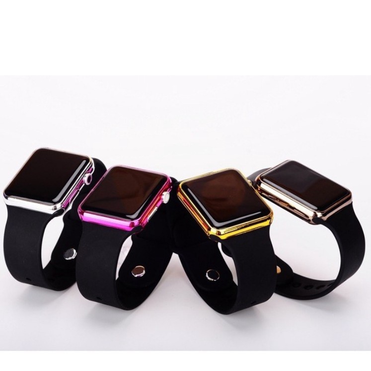 Fashion Pria Digital Watch Unisex Tali Silikon Jam Tangan Olahraga LED