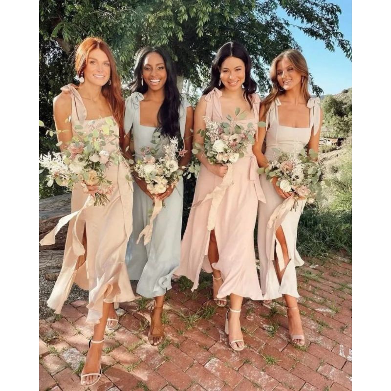 Custom Dress | Bridesmaid Dress | Satin Dress | Plus Size Dress | Garden Party