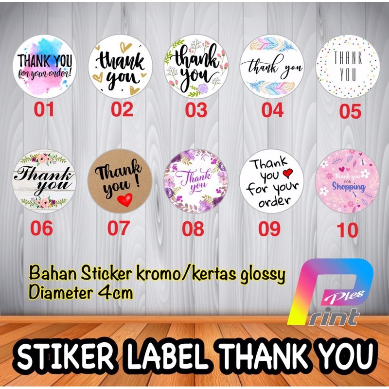 

Stiker Bulat THANK YOU ukuran 4cm label pengiriman online stiker OLSHOP