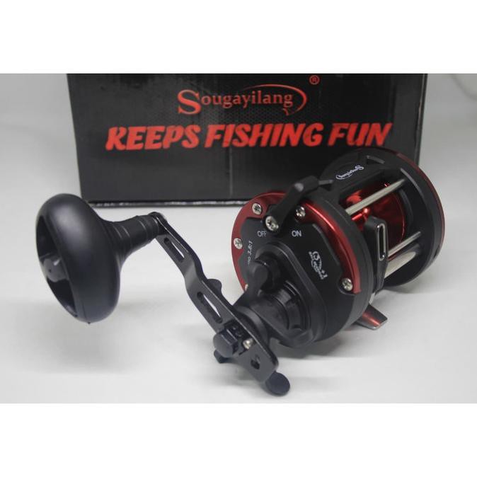 TERMURAH Reel Troling Thunder DTR30R Sougayilang 3+1 Ball Bearing