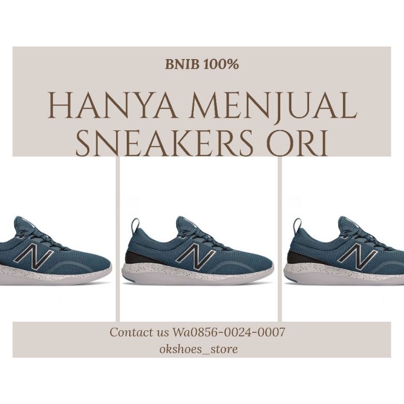 SEPATU CASUAL ORI PRIA NB COAST V5 SNEAKERS RUNNING OLAHRAGA BNIB MENS TERBARU TRAINING