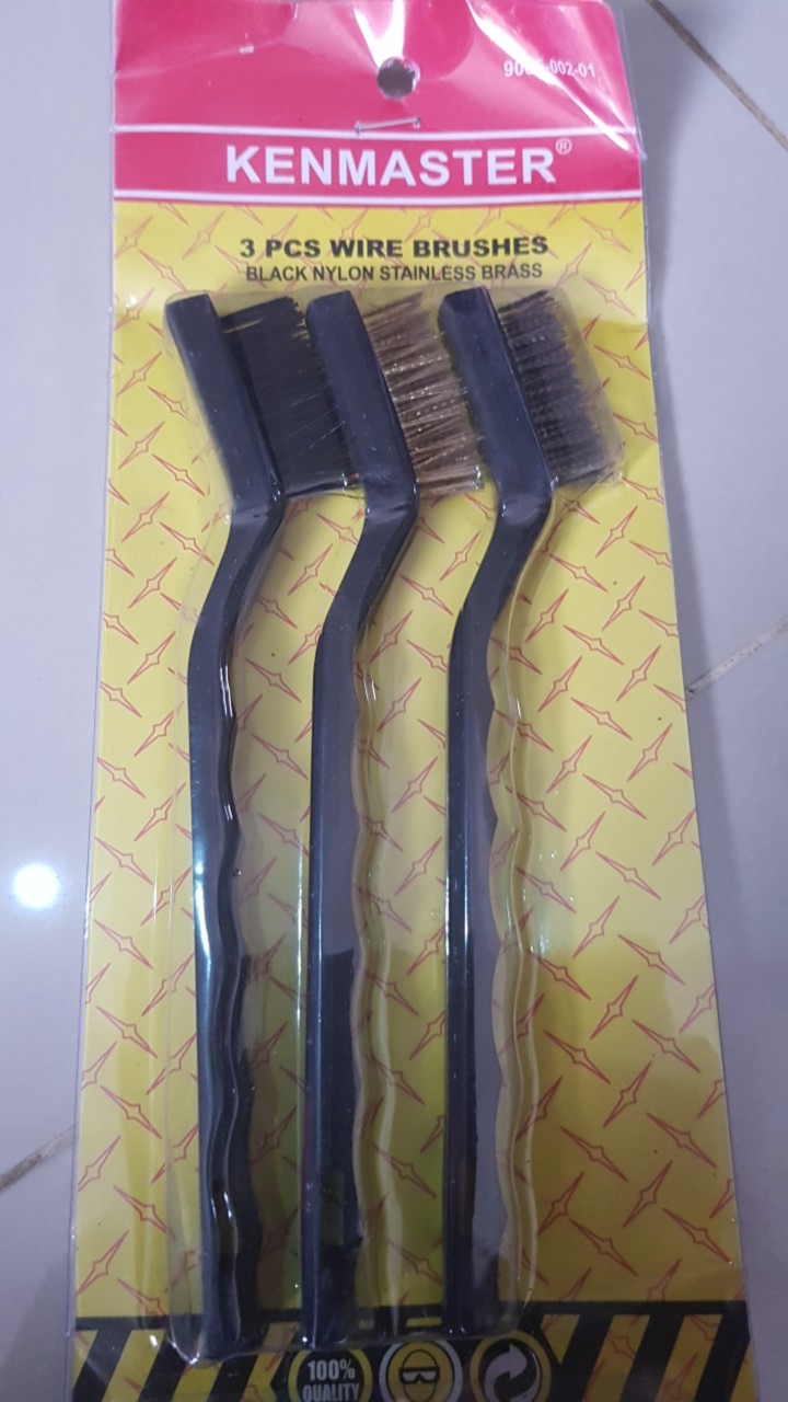 Kenmaster Sikat 3 In 1 Set Kawat Mini Set 3pcs 3 Pcs Sikat 3 In 1 Set