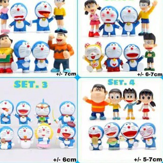 Action Figure Miniatur Topper Doraemon Set Isi 7 Pajangan Nobita Shizuka Giant Suneo Shopee Indonesia