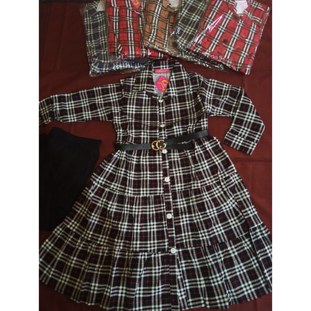 Set tunik anak Burberry 4th, 6th, 10th