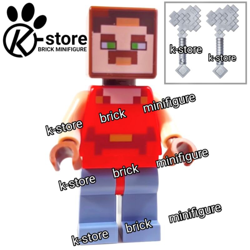 lego minecraft mine craft hal minifigure