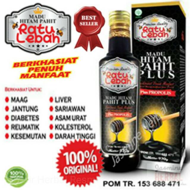 Madu Hitam Pahit Propolis Ratu Lebah