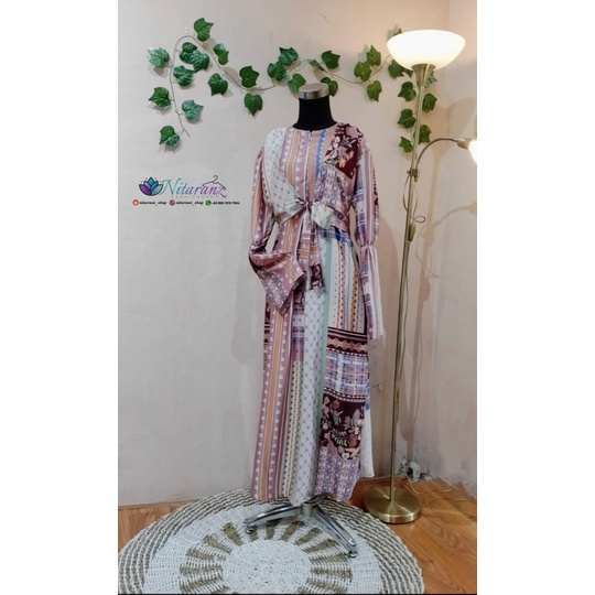 [ Nitaranz ] Gamis EXTU Female Fashion | Bahan Maxmara Lembut dan Shiny