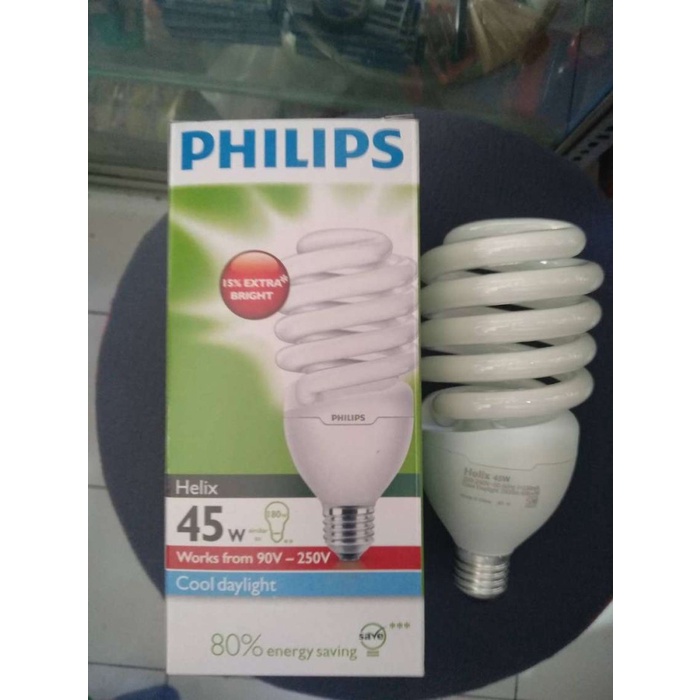 Lampu Spiral Philips Helix 45Watt, 45W, 45 Watt, 45 W