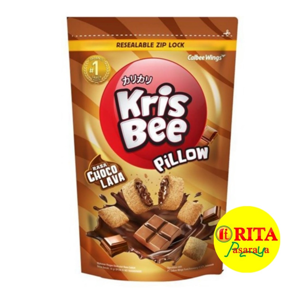 

Kris Bee Pillow Wafer Choco Lava 110gr