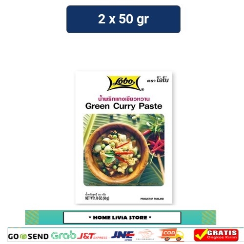 

Lobo Curry Paste Green 2 x 50 gr