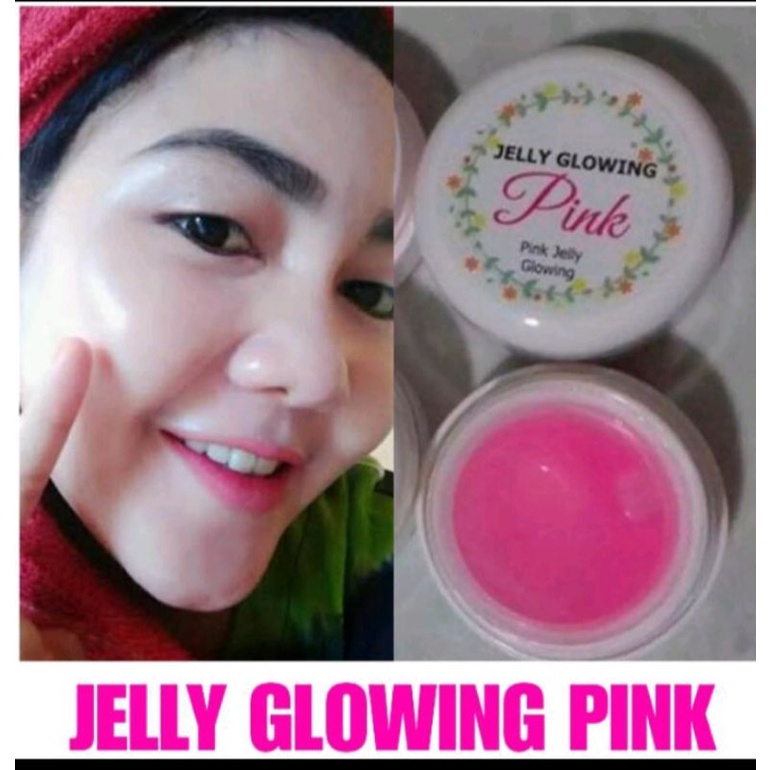 Jelly Glowing pink Cream /Cream wajah jelly Glowing pink original
