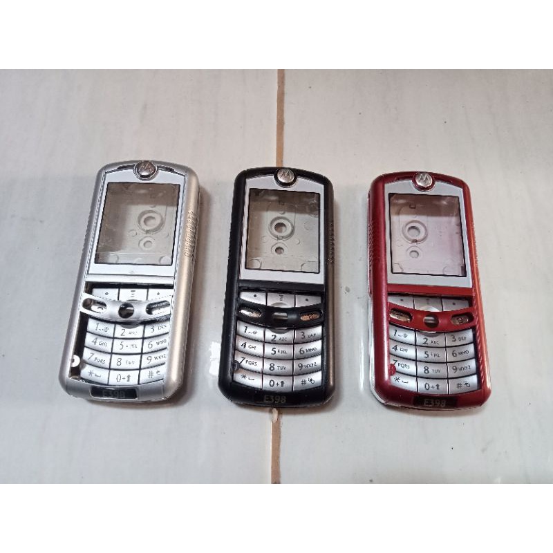 Casing Motorola E398 Fullset- Hitam