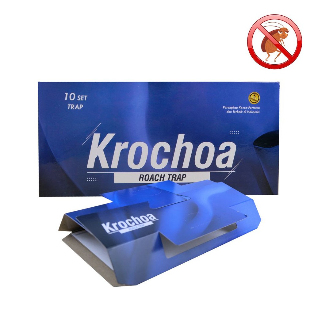 Krochoa Roach Trap / Perangkap Kecoa Cicak Semut Pertama & Terbaik Di Indonesia 10 Pack