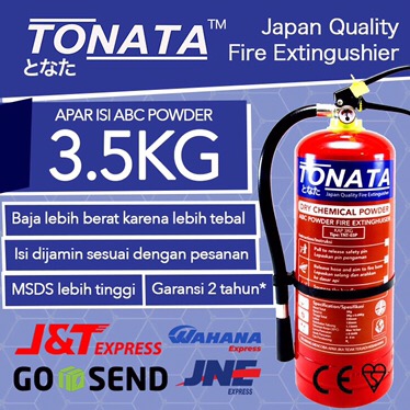 Apar 3.5 Kg Tonata / Abc Powder / Set Komplit