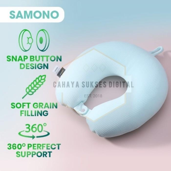 Bantal Leher Samono Snp001 Traveling Neckpillow-Green