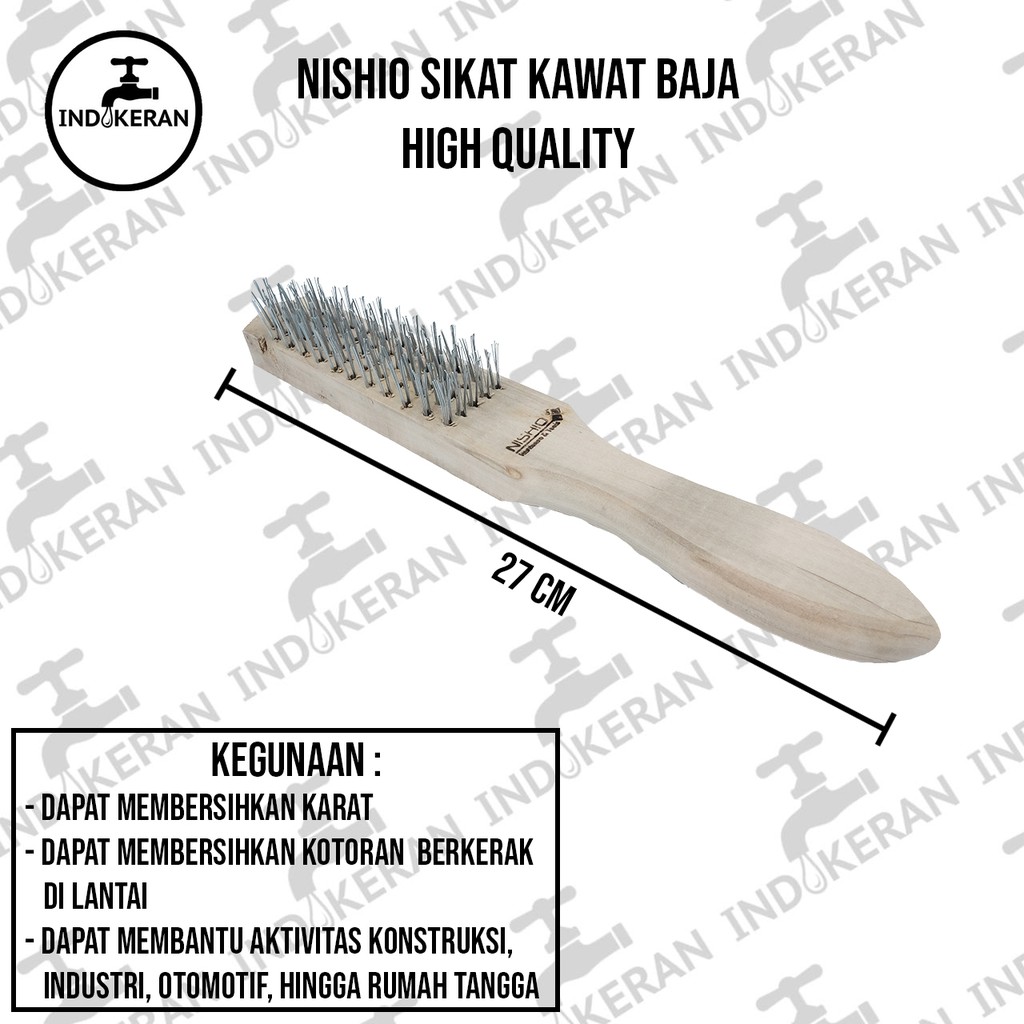 INDOKERAN - Sikat Kawat Baja 5 Baris - High Quality