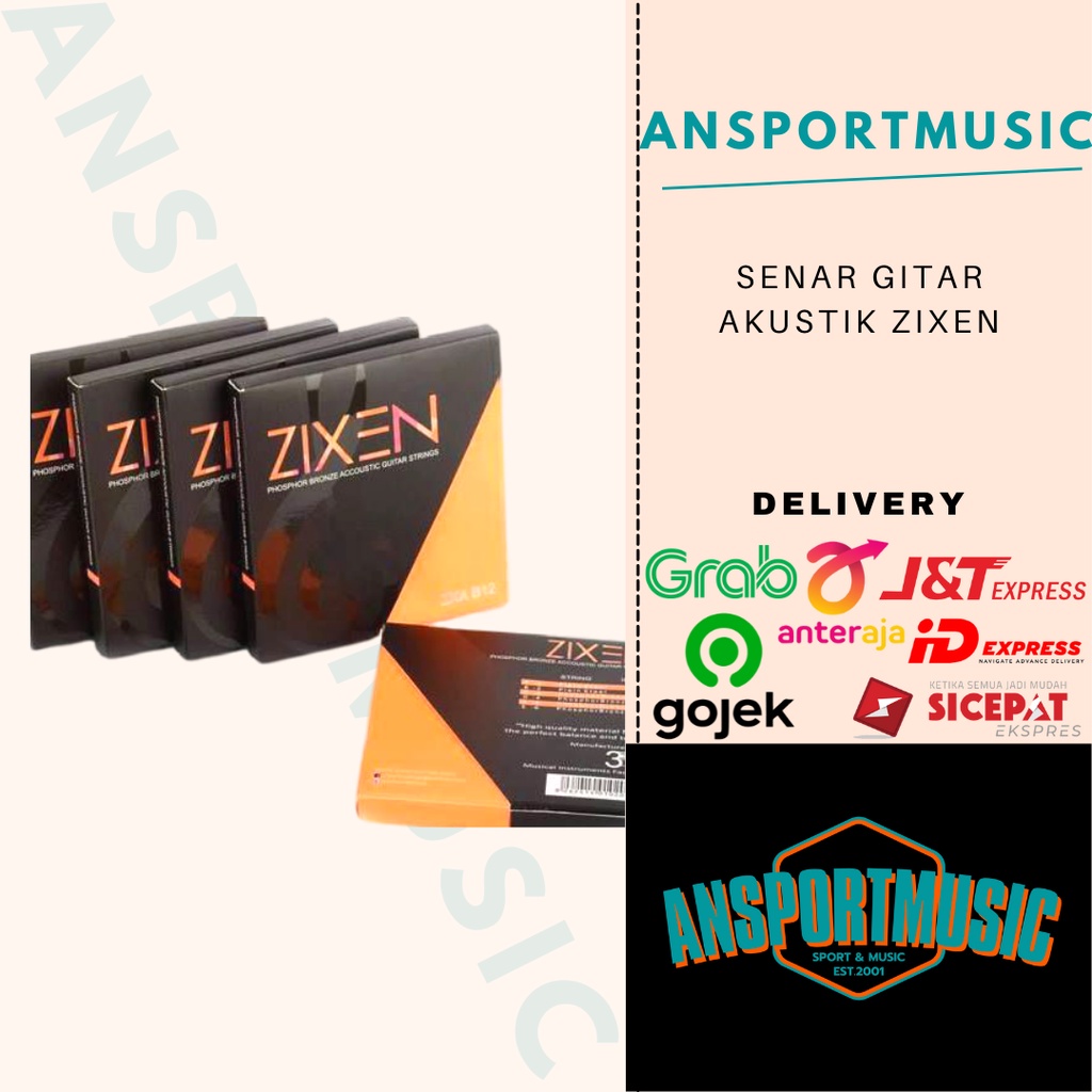 Senar Gitar Akustik Zixen Phospor Bronze Acoustic Original 100%