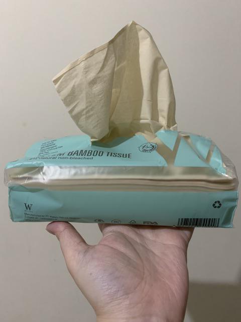 Wateru Premiun Bamboo Facial Tissue