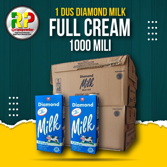 

SUSU UHT DIAMOND 1 LITER FULL CREAM (karton)