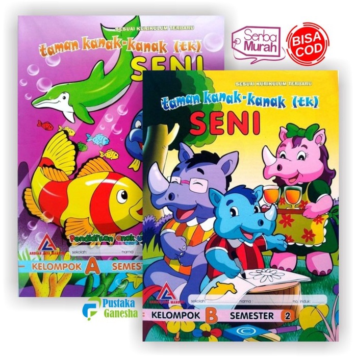 Buku LKS Pendamping TK PAUD Pelajaran Seni Penerbit Ardian Jaya Mandiri