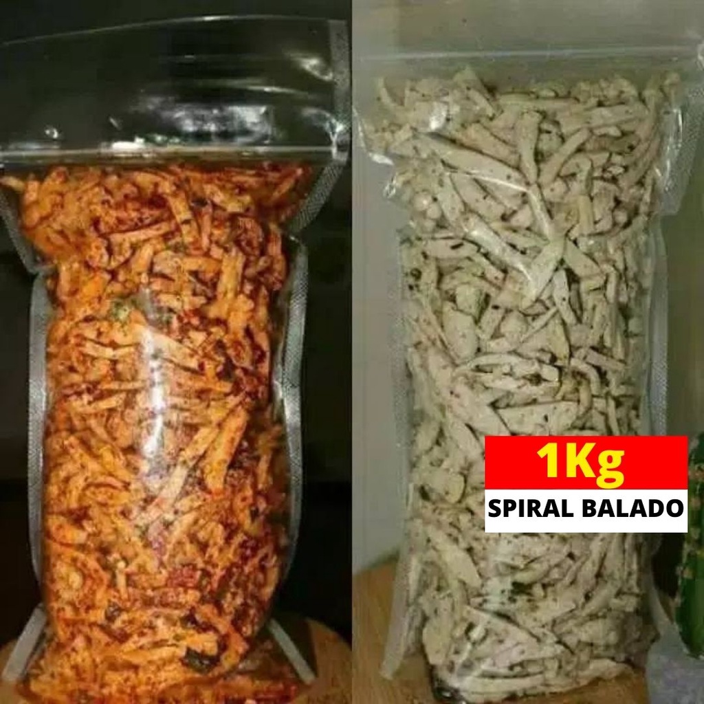 Basreng Stik Bakso Goreng Original Pedas Daun Jeruk 1Kg-1