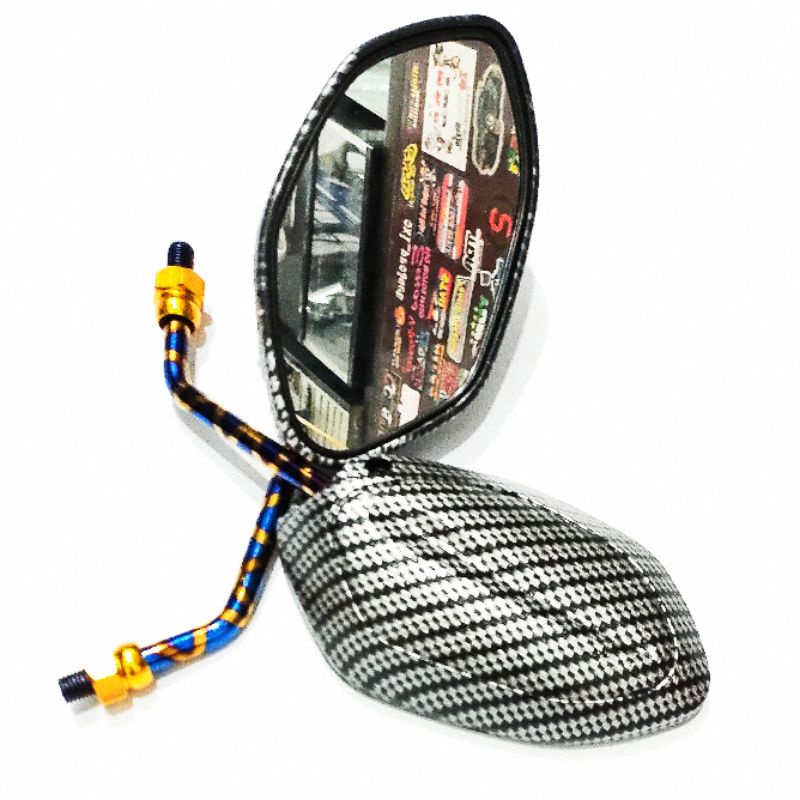 Spion Blue XXX twotone Import thailand Filano karbon carbon  beat mio vario pcx