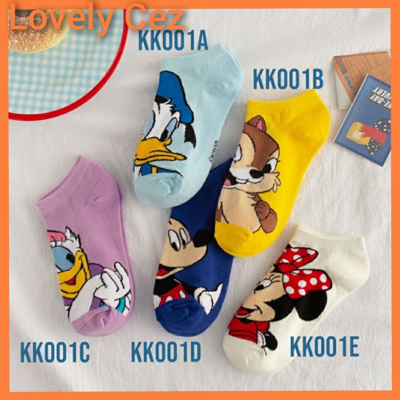 Kaos Kaki Ankle Karakter Lucu Disney Kaos Kaki Mickey Minnie