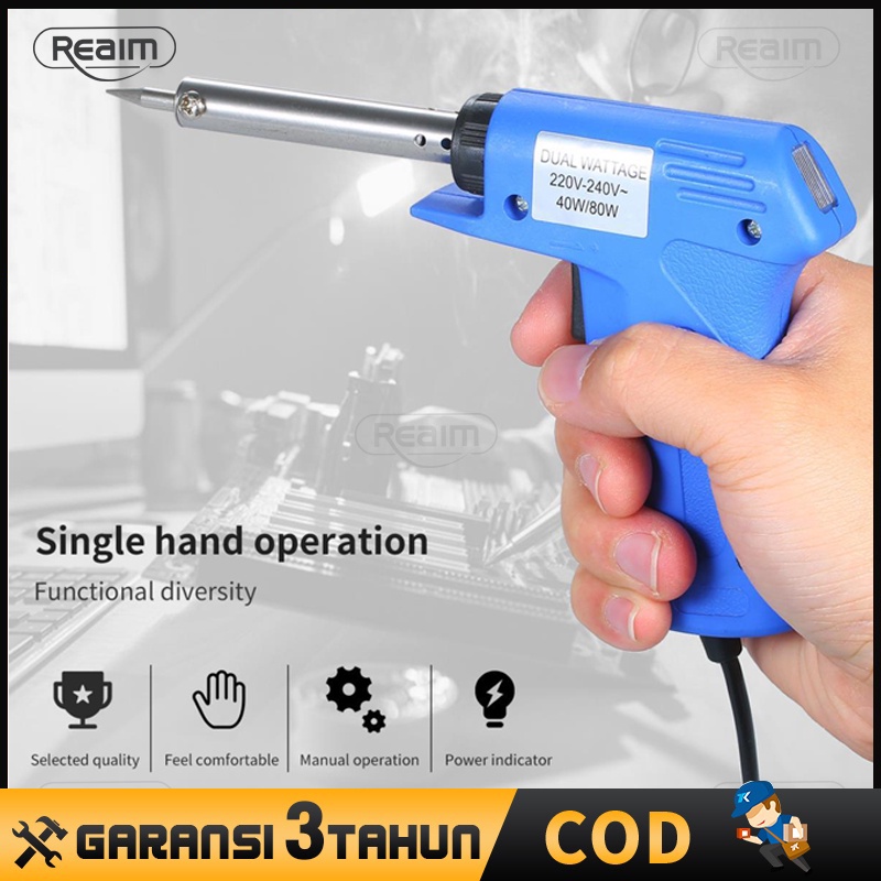 Reaim Solder Tembak Listrik 30W~130W Solder Gun Radox - Biru / Solder Tembak /Soldering Gun / Solder Pistol