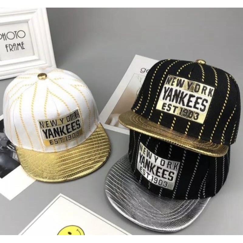 Topi Anak Laki Laki Snapback Hip Hop Model New York Yankees-3