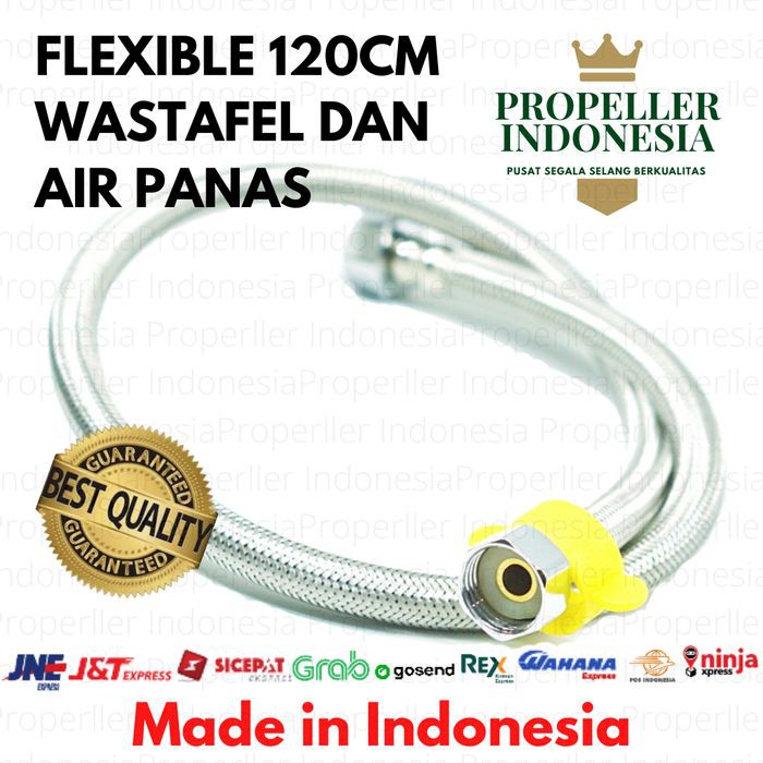 Selang Fleksibel 120CM Kloset Shower Anyam Wastafel PROPELLER bisa air panas