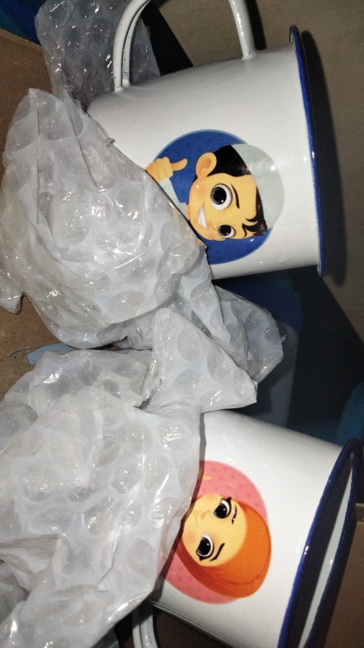 One Eighty Mug Enamel Jadul Custom Mug Couple Wedding Graduation Gift Free Bisa Dibeli Satuan/grosir