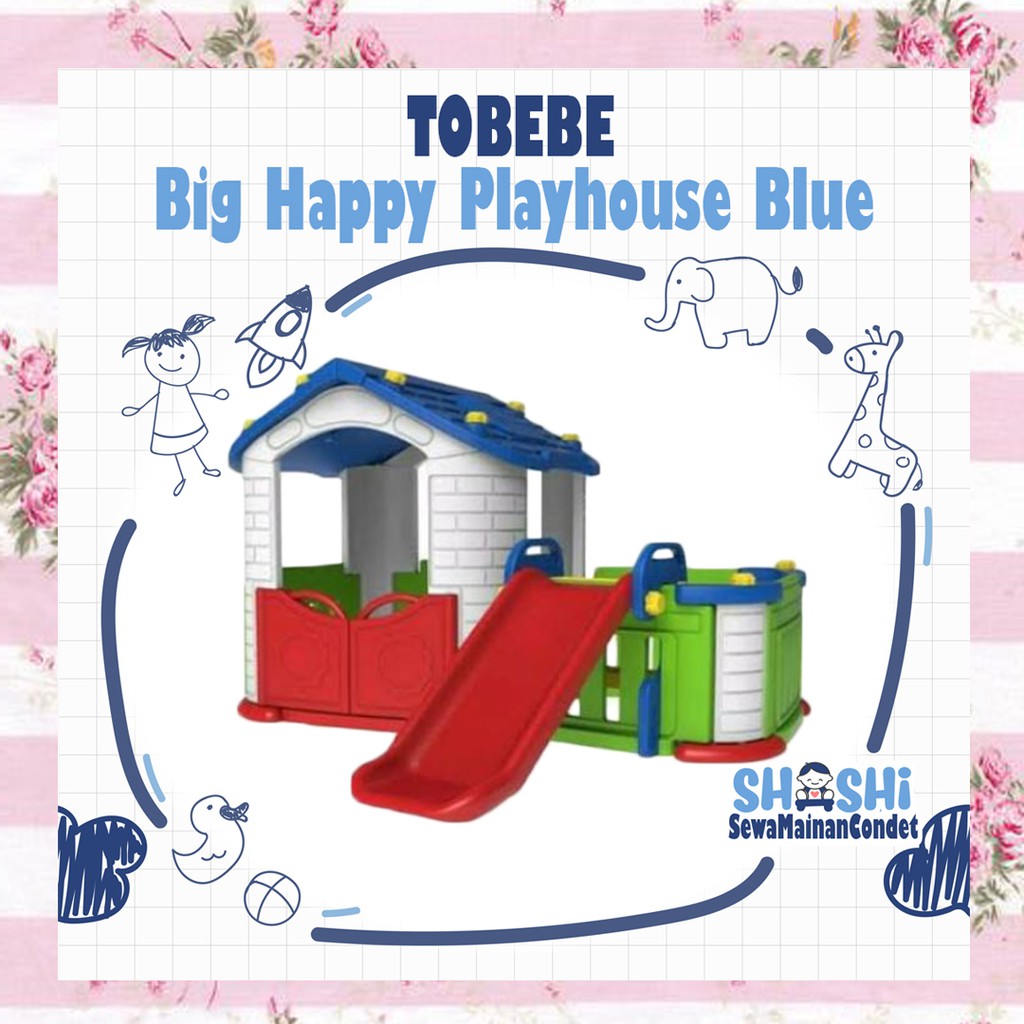 Sewa Tobebe Big Happy Playhouse Blue